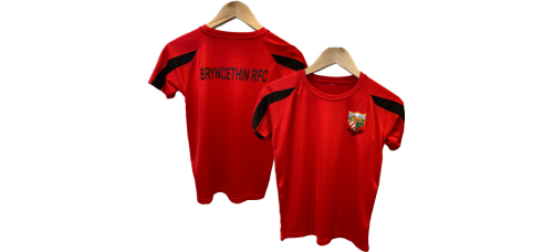 Bryncethin Mini Junior RFC Contrast T Shirt